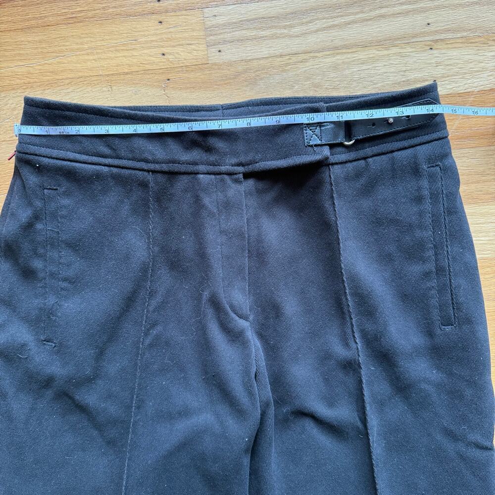 Marie Valois Black Tapered Leg Trouser Pants Size 8 Glof Classic Professional - Picture 9 of 15
